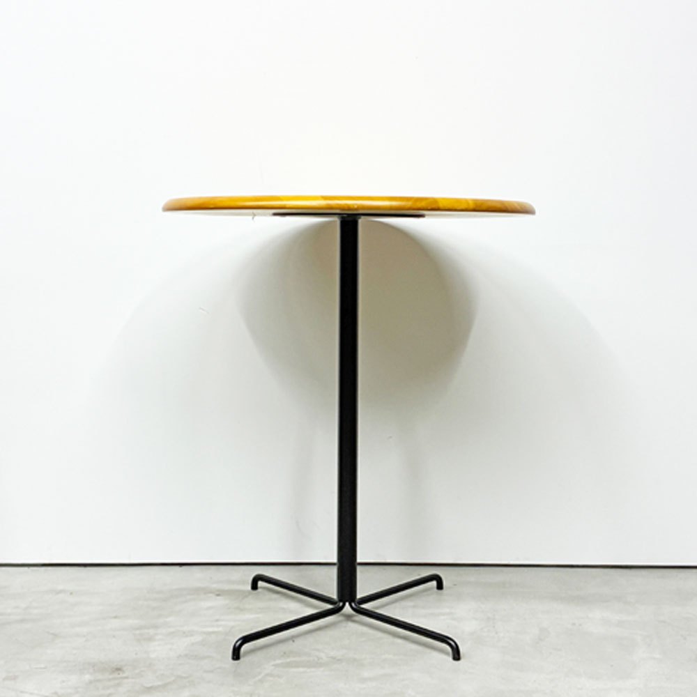 弘益 KOEKI カフェテーブル ラウンドテーブル 木製天板 Φ60cm H70cm オフィス家具 店舗什器 ◎