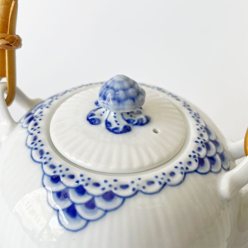 ロイヤルコペンハーゲン ROYAL COPENHAGEN プリンセスブルー ティーポット 急須 デンマーク 北欧食器 参考価格22,000円 ★