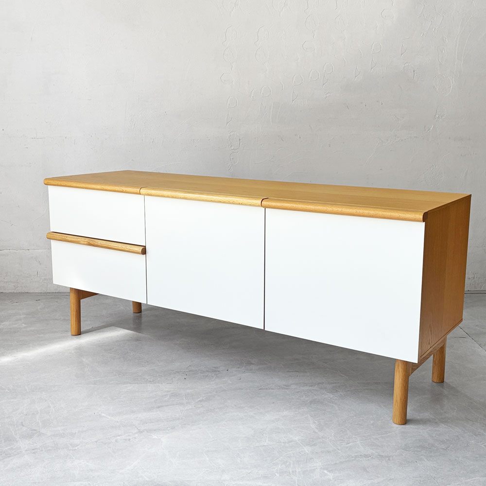 イデー IDEE スティルト サイドボード L STILT SIDEBOARD L テレビボード AVボード オーク材 W141cm マリナ・ボーティエ 北欧スタイル 美品 定価￥￥139,900- ★