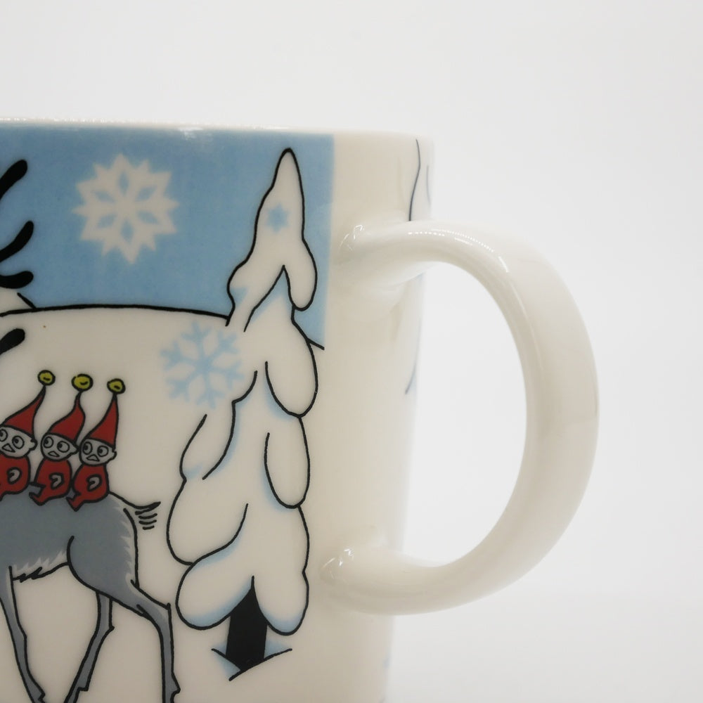 アラビア ARABIA ムーミンマグ MOOMIN ウィンターフォレスト フィンランド 北欧食器 旧ロゴ 2012年 冬限定 箱付き ●