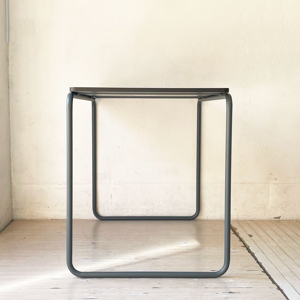 無印良品 MUJI ×トーネット THONET スチールパイプデスク Mサイズ ダークグレー バウハウス ★