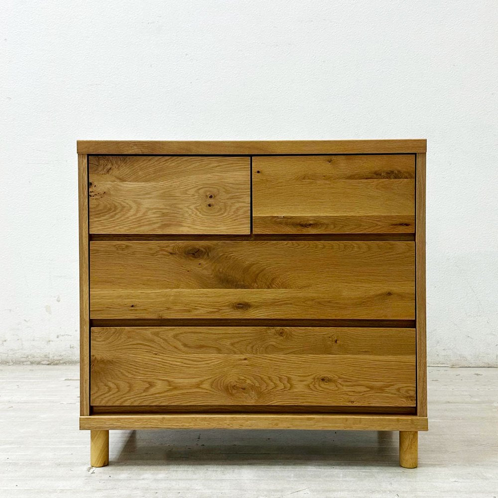 リセノ Re:CENO ハウタ HAUTA チェスト75 ホワイトオーク W75cm ナチュラルデザイン 定価：￥46,800- ●