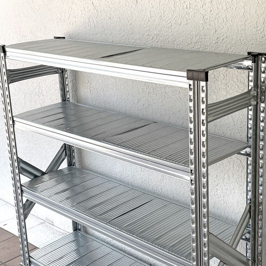 メタルシステム METALSISTEM スーパー123シリーズ スチールシェルフ 4段 4 TIER STEEL SHELF W113 D32 H107 イタリア製 ◇