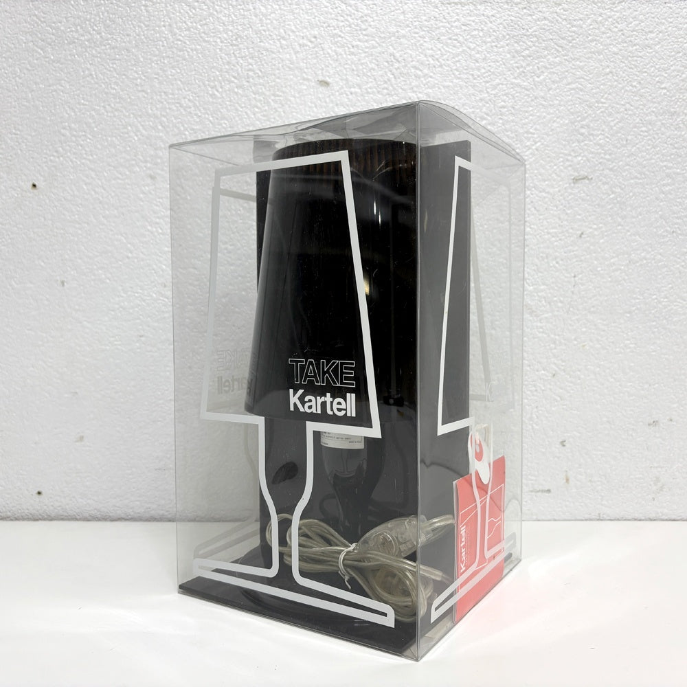 カルテル Kartell テイク TAKE テーブルランプ ポリカーボネート製 フェルーチョ・ラヴィアーニ Ferruccio Laviani スモーク イタリア 箱付 ●