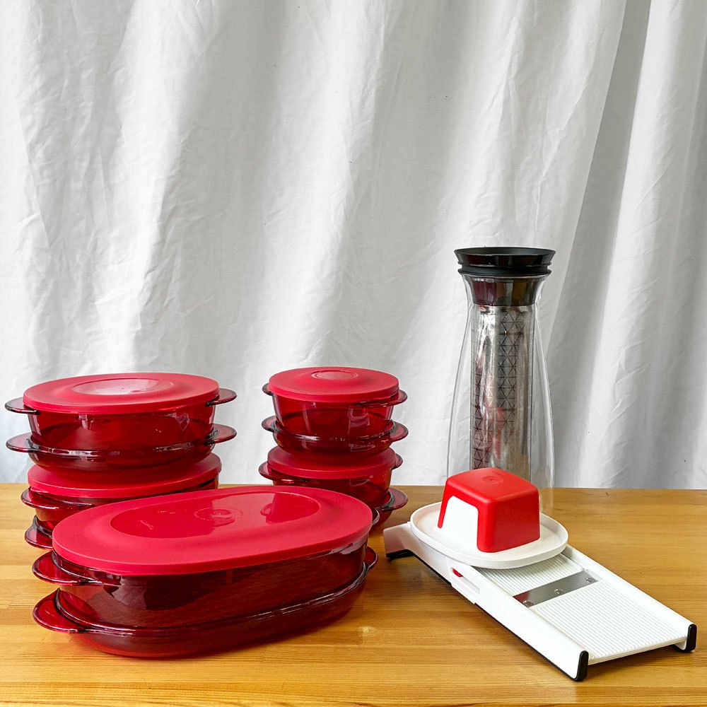 タッパーウェア Tupperware 調理器具 保存容器 バラエティセット まとめ売り 計7個 アメリカ ◇