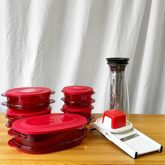 タッパーウェア Tupperware 調理器具 保存容器 バラエティセット まとめ売り 計7個 アメリカ ◇