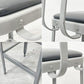 リオン LYON ファクトリー チェア FACTORY CHAIR カウンターチェア グレー バックレスト クッション PVCレザー 座面高69cm パシフィックファニチャーサービス P.F.S取り扱い D ●