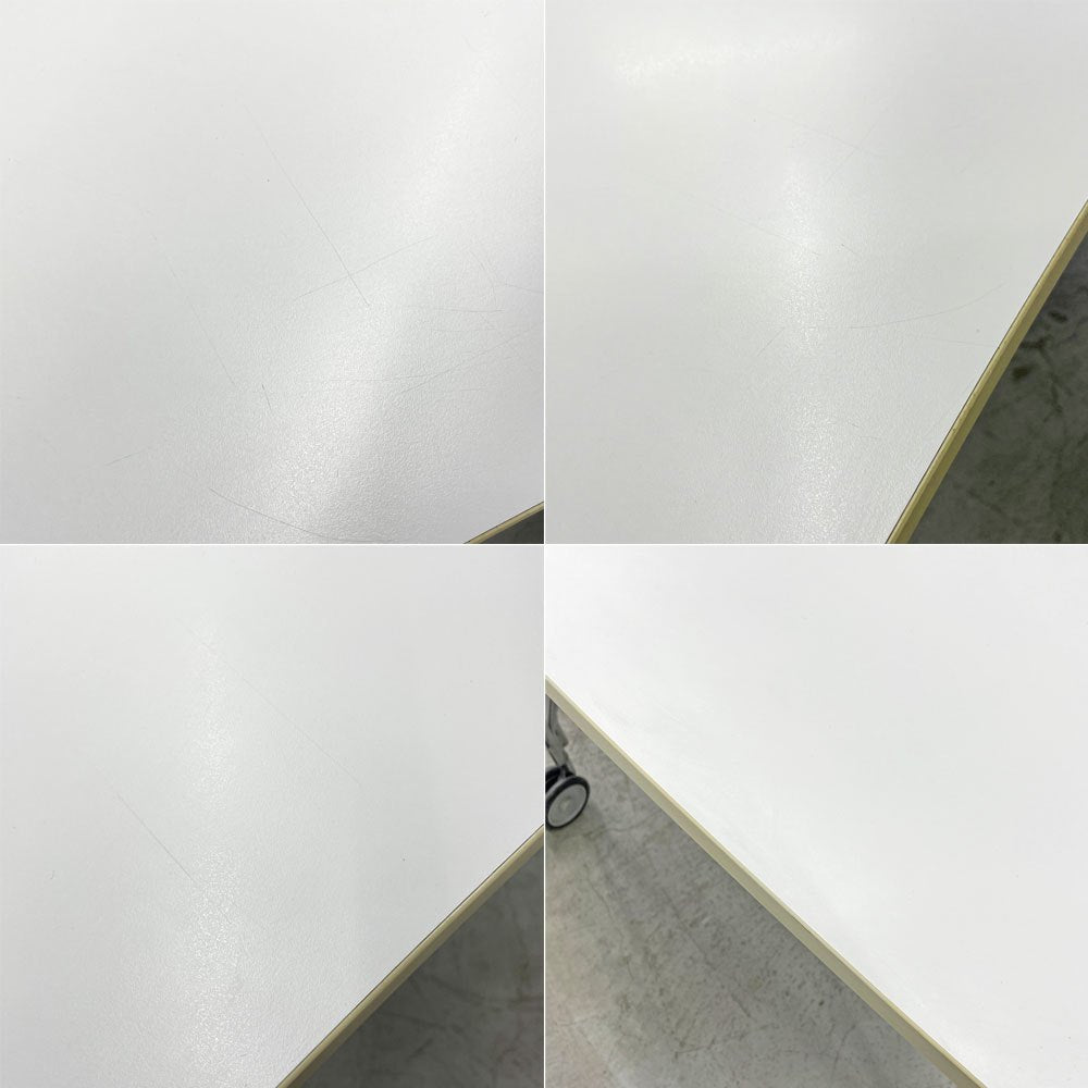 カルテル Kartell マックステーブル MAX TABLE ホワイト ミーティングテーブル キャスター付 フェルーチョ・ラヴィアーニ Ferruccio Laviani イタリア〓
