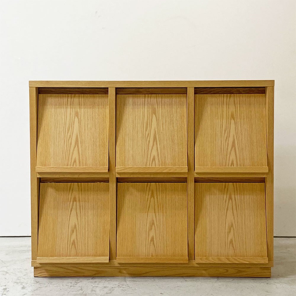 リアルスタイル REAL Style バンクロフト BANCROFT ブックシェルフ 1133 オーク材 6フラップドア  ●