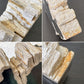 オーク ペトリファイド ウッド OAK Petrified Wood 珪化木 ブックエンド 本立て オブジェ ブラック系 ウッドストーン 鉱石 ◇