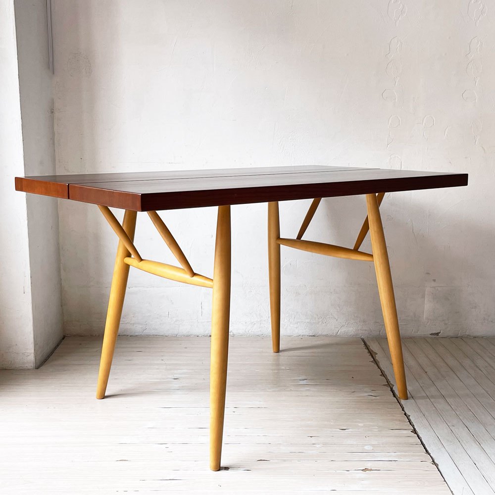 アルテック artek ピルッカテーブル Pirkka Table ダイニングテーブル 120cm イルマリ・タピオヴァーラ ブラウン×ハニー 廃番 希少 ★