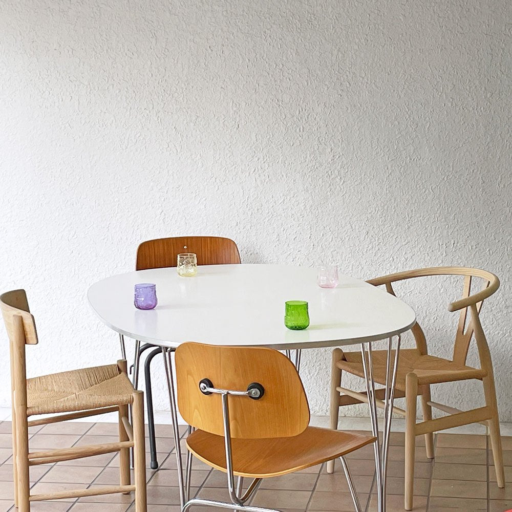 フリッツハンセン Fritz Hansen スーパー楕円 Bテーブル ダイニングテーブル B612 W150×D100cm ピート・ヘイン ブルーノ・マットソン 北欧家具 定価382,800円 ◇