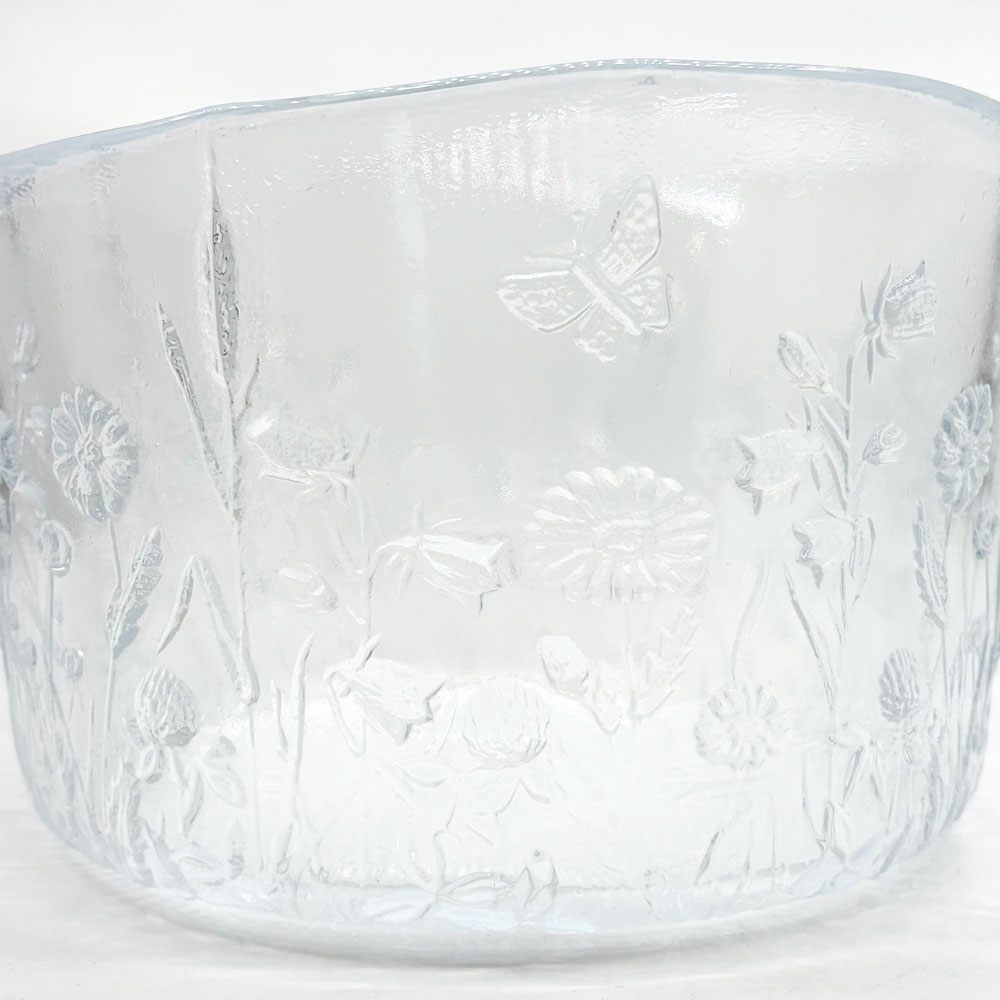 コスタボダ KOSTA BODA ウラ ULLA ガラスボウル 花柄 ガラスボウル W20cm Kjell Engman 北欧食器 スウェーデン ●