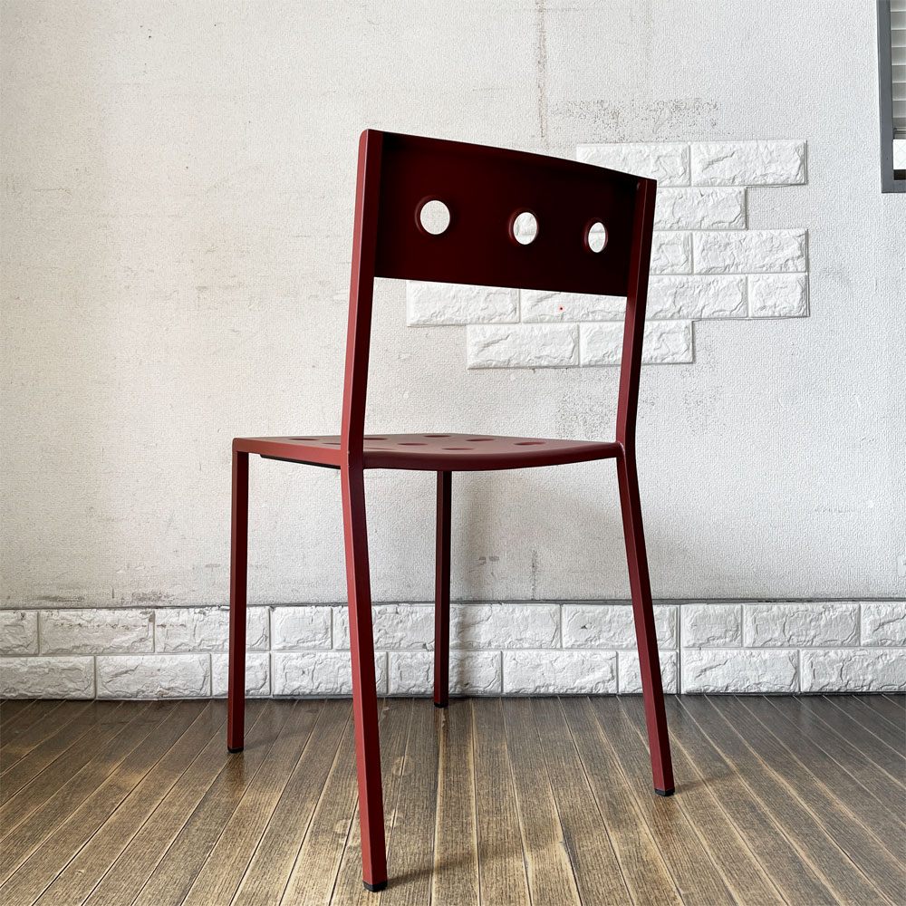 ヘイ HAY バルコニーチェア BALCONY CHAIR ダイニングチェア スタッキング スチール アイアンレッド ロナン & エルワン・ブルレック 北欧 デンマーク 定価44,000- A ◎