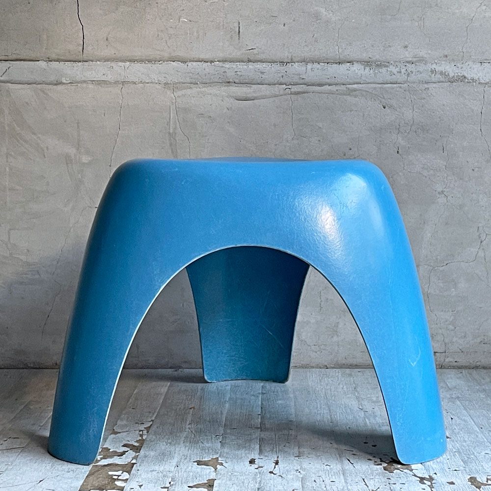 コトブキ kotobuki エレファントスツール Elephant Stool FRP製 柳宗理 ライトブルー ビンテージ ミッドセンチュリー 希少 ♪
