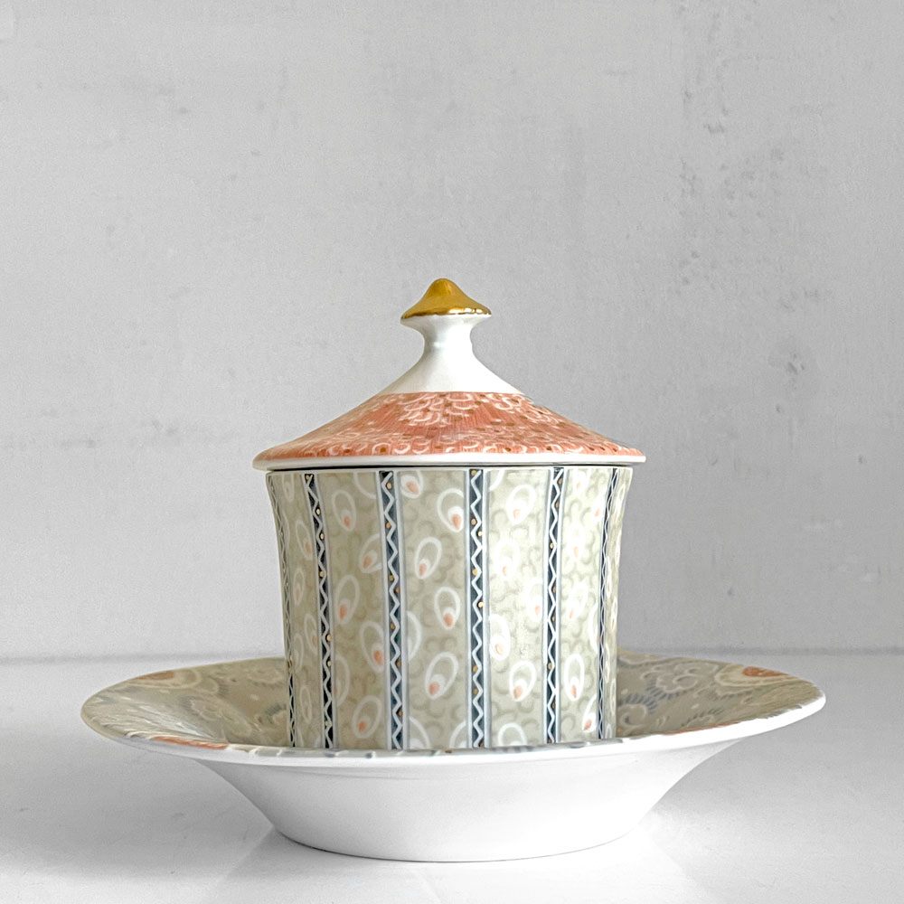 ロイヤルコペンハーゲン ROYAL COPENHAGEN フェアリーテイル Fairytale シュガーポット 金彩 磁器 北欧 デンマーク 廃番 ■