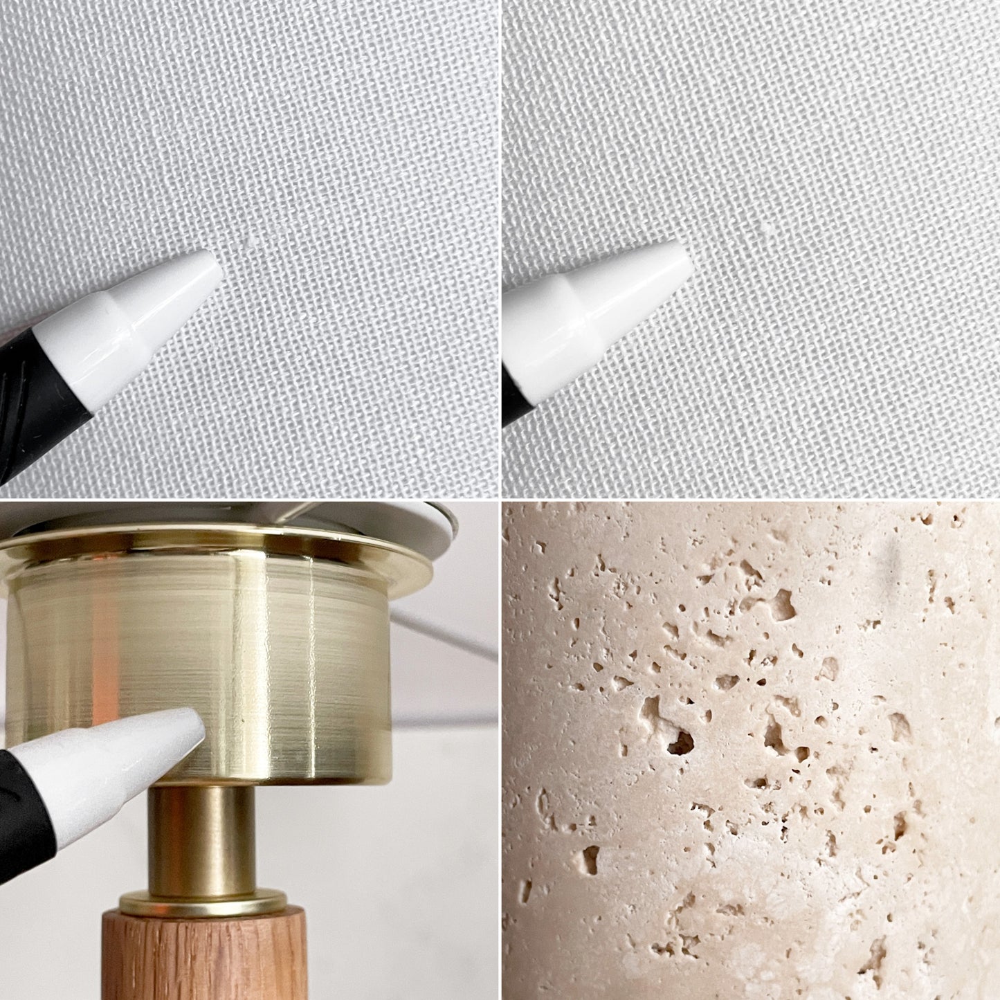 アートワークスタジオ ART WORK STUDIO モノリステーブルランプ Monolith-table lamp AW-0600 ホワイト 大理石ベース オーク無垢材 真鍮 ファブリック モダンデザイン 箱付き 美品 ■