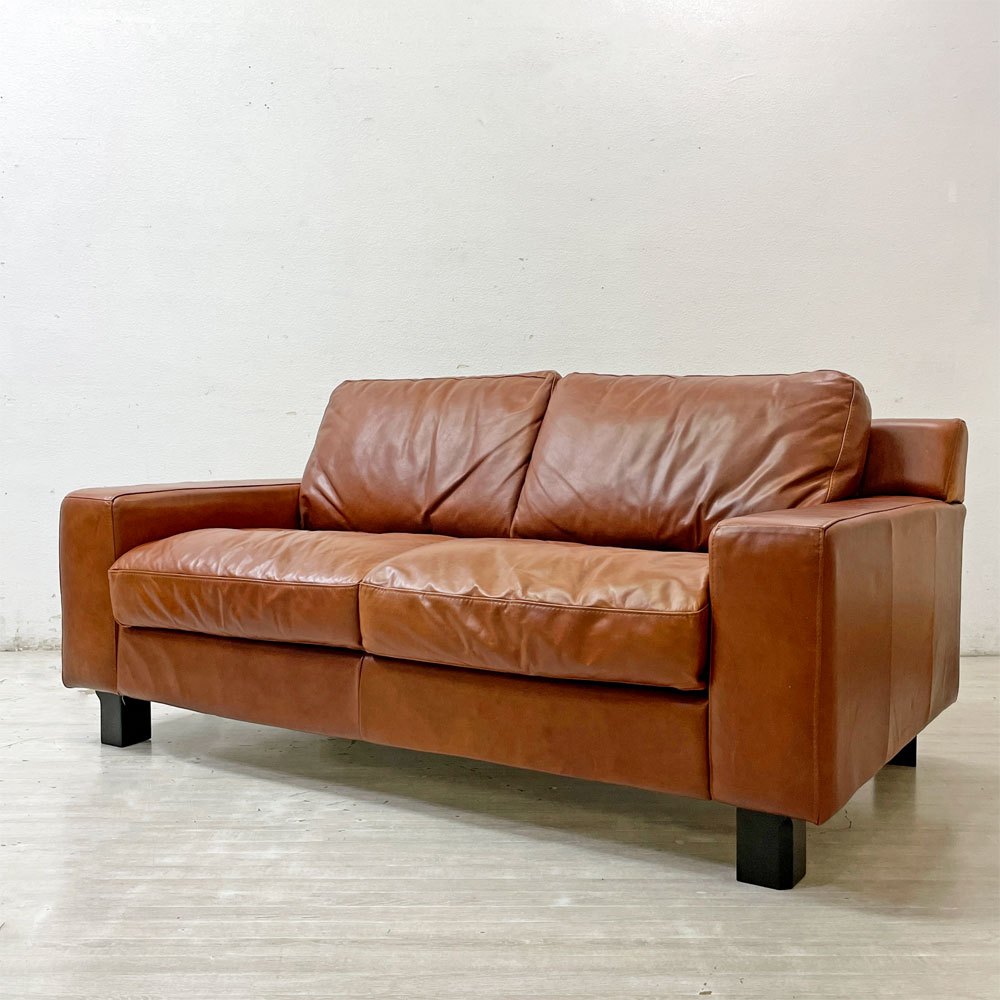 イデー IDEE セリュー ソファ SERIEUX SOFA 2Pソファ 2人掛け ショコラ chocolate 本革 定価 379,900円 ●