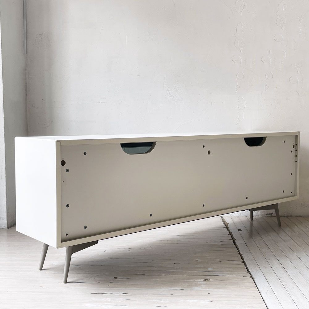 ボーコンセプト BoConcept ルガーノ LUGANO AVボード TVボード ホワイト ドロップダウンドア 北欧 デンマーク 廃盤 ★