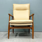 冨士ファニチア FUJI FURNITURE ミーサ Mysa リクライニングチェア ラウンジチェア ウォールナット無垢材 北欧デザイン ◎