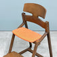 豊橋木工 TOYOMOKU アップライトチェア UPRIGHT CHAIR ビーチ材 ブラウンカラー ベビーチェア キッズチェア ◎
