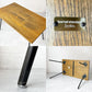 ジャーナルスタンダードファニチャー journal standard furniture サンク SENS ダイニングテーブル オーク無垢材 W120cm 美品 インダストリアル 廃盤 定価￥61.600- ★