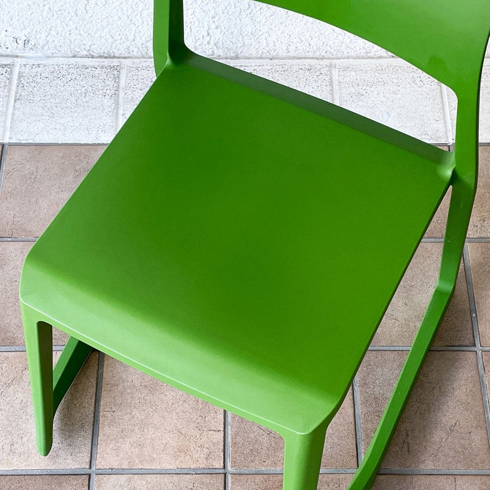 ヴィトラ Vitra ティプトン Tip Ton ワークチェア ダイニングチェア デスクチェア カクタスグリーン スタッキング チルト機能 定価￥47,300- ◇