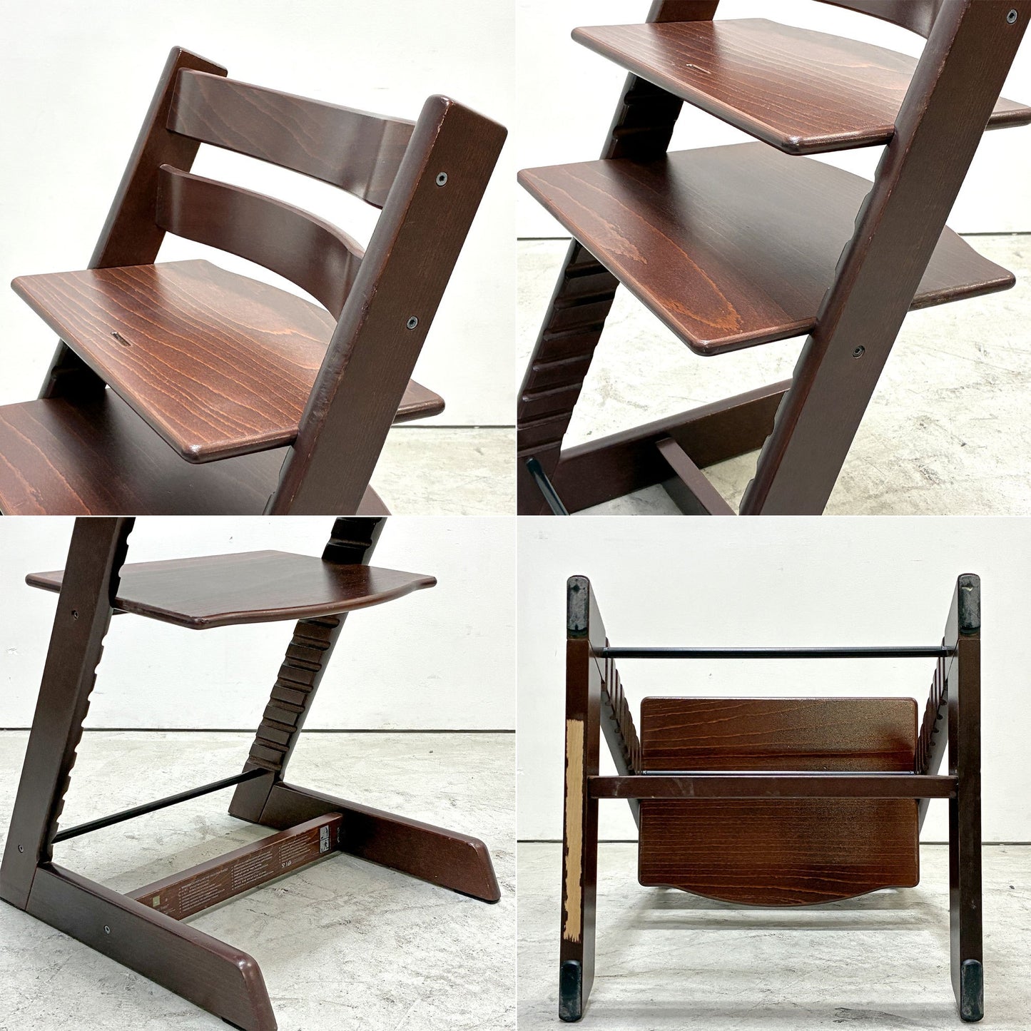 ストッケ STOKKE トリップトラップ TRIPP TRAPP ベビーチェア キッズチェア S/N無し ブラウン ノルウェー 北欧家具 ●