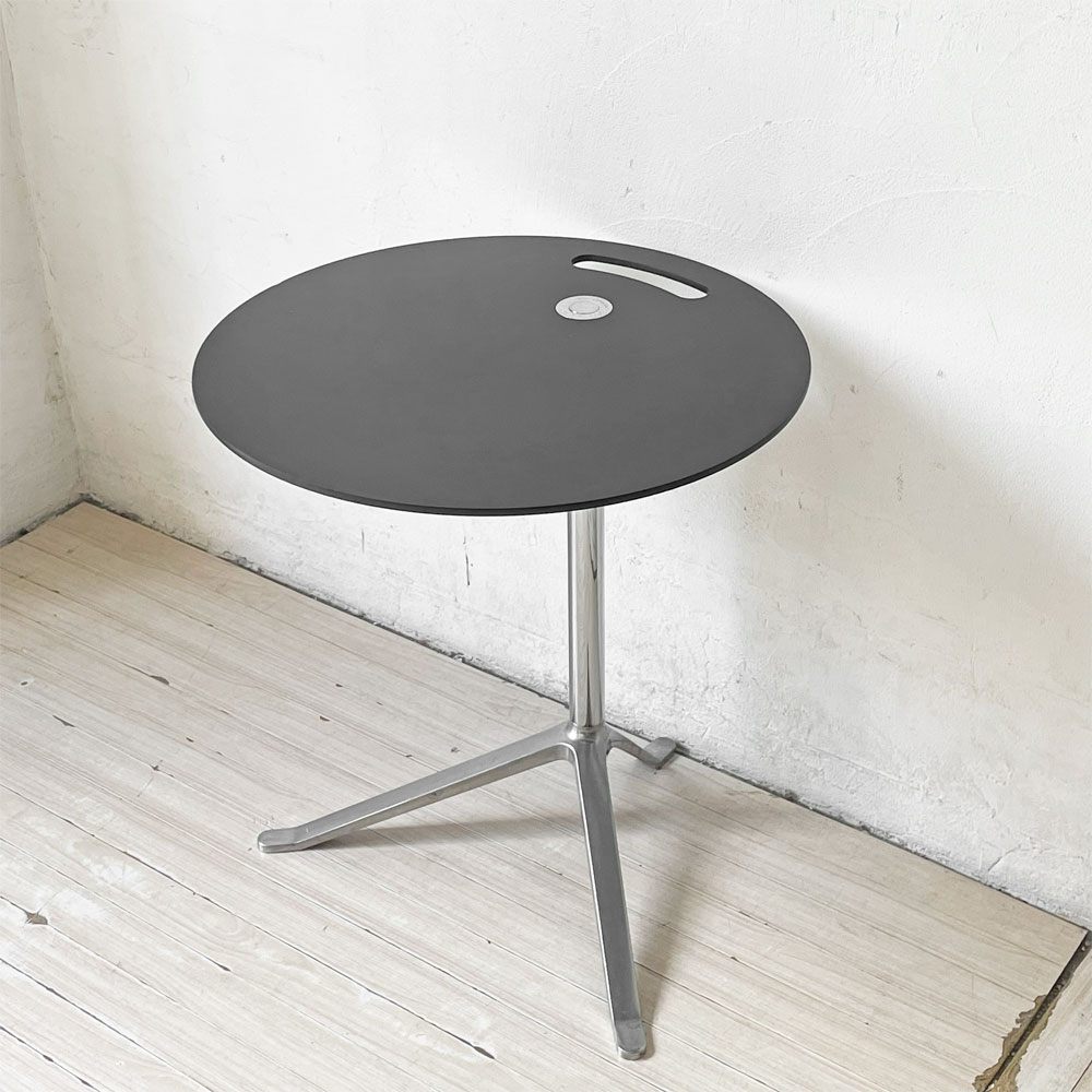 フリッツハンセン Fritz Hansen リトルフレンド LITTLE FRIEND サイドテーブル ブラック×クローム キャスパー・サルト 定価￥163,900- ★