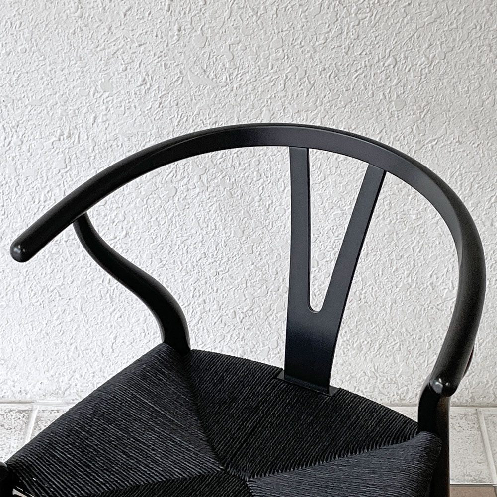 カールハンセン＆サン Carl Hansen & Son CH24 Yチェア ブラックラッカー × ブラックペーパーコード ハンス・J・ウェグナー ビーチ材 A ◇