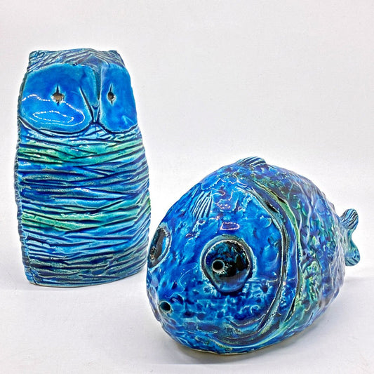 フラヴィア FLAVIA Italy リミニブルー ビトッシ BITOSSI オブジェ 置物 フクロウ アルド・ロンディ Aldo Londi 陶製 イタリア ●