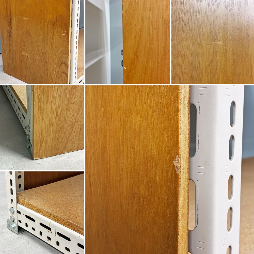 リオン LYON アングルシェルフ SLOTTED ANGLE SHELF 5段 オープンシェルフ W134 x D52 x H200cm P.F.S取扱 ◎