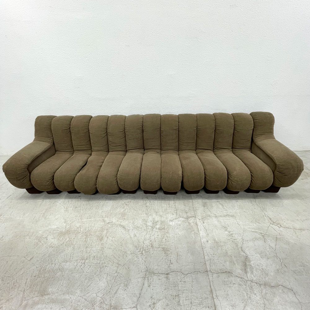 デセデ de Sede DS-600 スネークソファ Snake Sofa 13ピース ファブリック スイス ビンテージ モビリア mobilia IDC大塚 取扱 スペースエイジ ミッドセンチュリー 〓