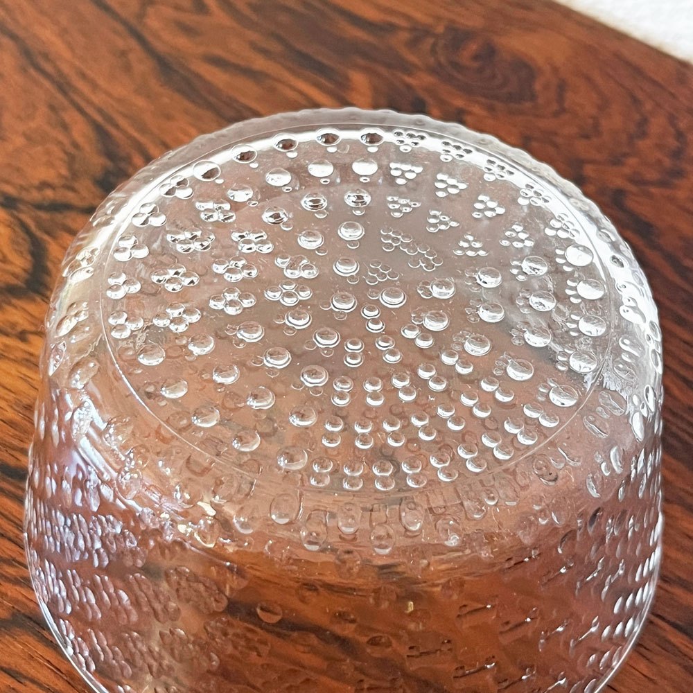 ヌータヤルヴィ Nuutajarvi ツンドラ Tundra グラス ボウル オイバ・トイッカ Oiva Toikka 1970s ビンテージ フィンランド 北欧食器 A ◇