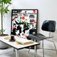 ハーマンミラー Herman Miller DCM  ダイニングチェア プライウッドチェア エボニー ブラックカラー メタルレッグ C&R イームズ ●