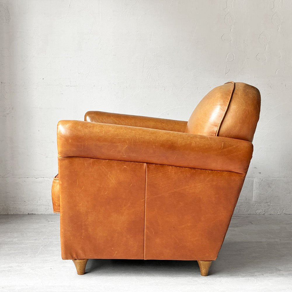 アクメファニチャー ACME Furniture オーククラブチェア OAKS CLUB CHAIR ラウンジチェア 1Pソファ スムースレザー 本革 オーク材 参考定価￥165,000- ★