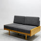 グラフ graf × 相合家具 SOGO デイベッドソファ M DAY BED SOFA ホワイトアッシュ材 カルドツイードⅡファブリック グレー 北欧スタイル 定価¥265,000円 ●