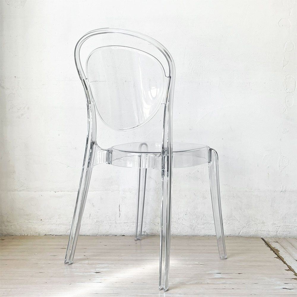 カリガリス Calligaris パリジェンヌ PARISIENNE ダイニングチェア スタッキングチェア P848 トランスペアレント イタリア モダンデザイン B ★