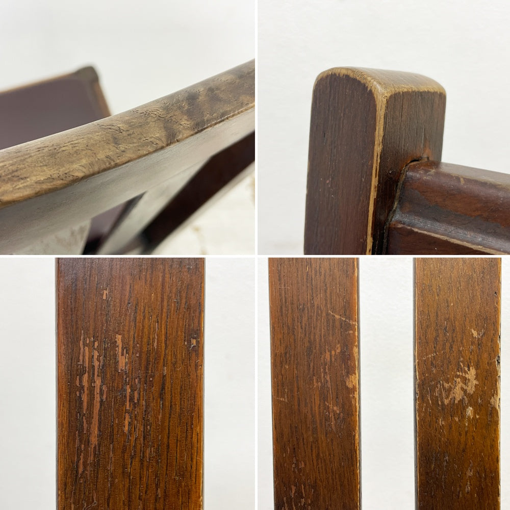 UKビンテージ UK Vintage オーク材 ダイニングチェア ハイバック スピンドルレッグ 英国家具  ●