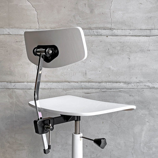 ラボファ Labofa デスクチェア オフィスチェア プライウッド ホワイト ダブルホイール 高さ調整可 デンマーク製 北欧家具 ♪