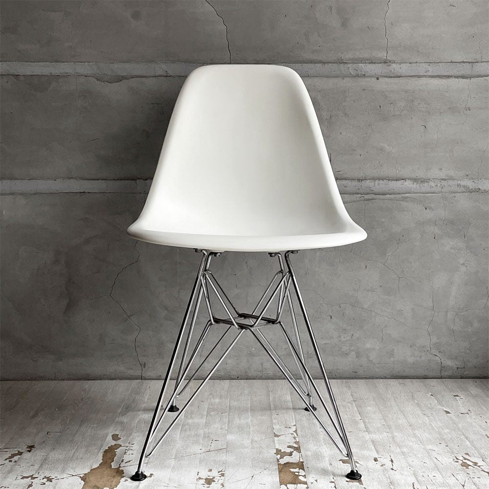 ヴィトラ vitra サイドシェルチェア ポリプロピレン製 ホワイト エッフェルベース C&R イームズ ミッドセンチュリー ♪