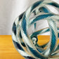 ヘイ HAY グラスノット オブジェ Glass Knot Teal and White インテリア オブジェ 北欧モダン W20cm ◇