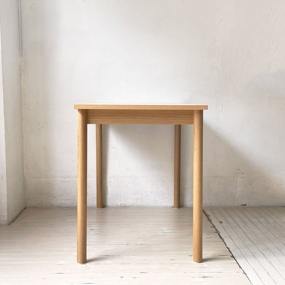 イデー IDEE スティルト テーブル STILT TABLE 1000 ホワイト デスク メラミン×オーク材 マリナ・ボーティエ Marina Bautier 定価 \69,900- 美品 ★