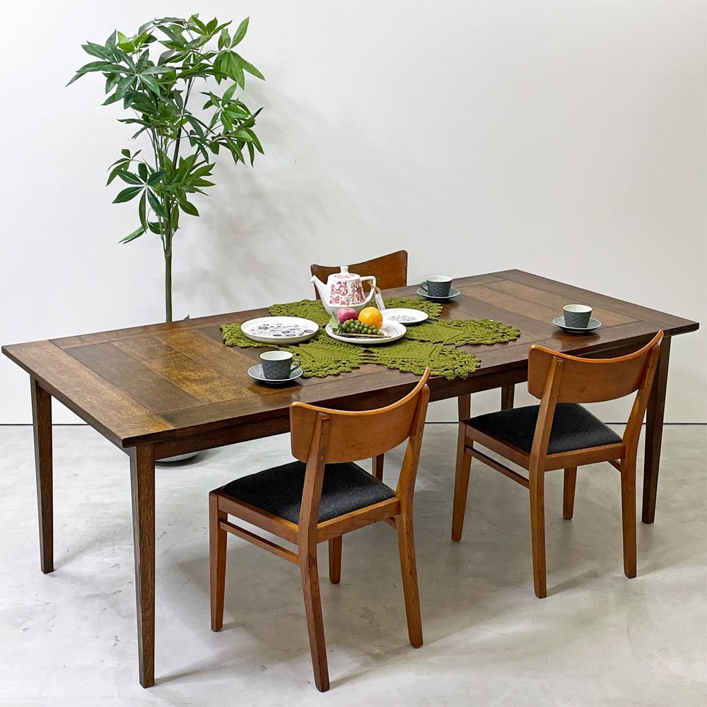 スタンダードトレード STANDARD TRADE DNT-02B ダイニングテーブル オーク無垢材 W200cm セミオーダー品 ●
