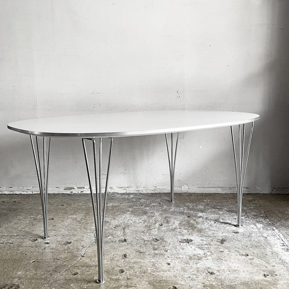 フリッツハンセン Fritz Hansen スーパー楕円 Bテーブル ダイニングテーブル B612 W150×D100cm ピート・ヘイン アルネ・ヤコブセン 北欧家具 ■