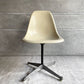 ハーマンミラー Herman Miller セカンド 2ndビンテージ サイドシェルチェア FRP製 パーチメント コントラクトベース イームズ ♪