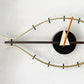 ヴィトラ vitra アイクロック Eye Clock 壁掛け時計 ブラス×ウォールナット ウォールクロック ジョージ・ネルソン 箱付き 新品未使用 ★