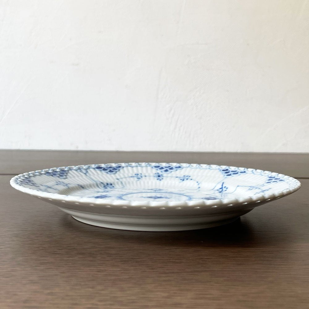 ロイヤルコペンハーゲン ROYAL COPENHAGEN ブルーフルーテッド フルレース プレート デンマーク 北欧食器 B ★