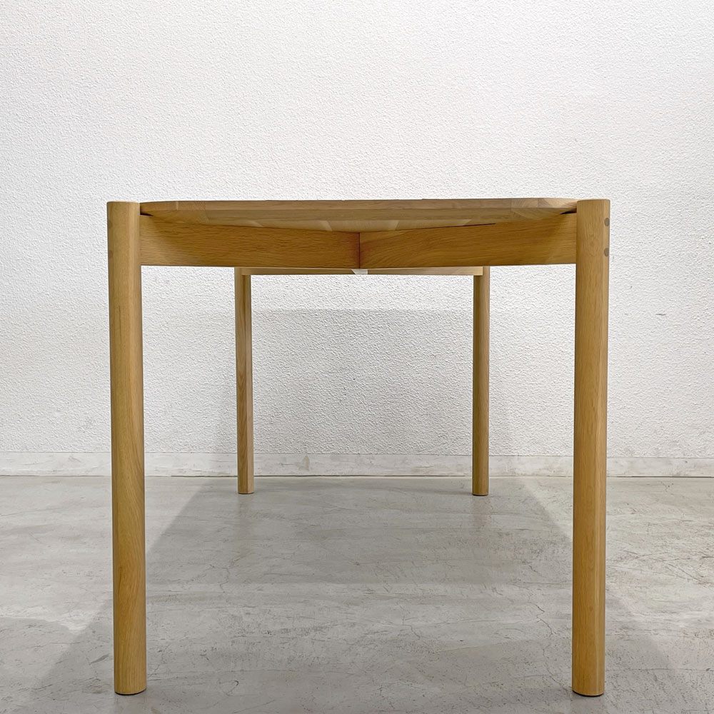 カリモクニュースタンダード Karimoku キャストール ダイニングテーブル CASTOR TABLE 150 国産ナラ材 ピュアオークカラー 定価145,200円 〓