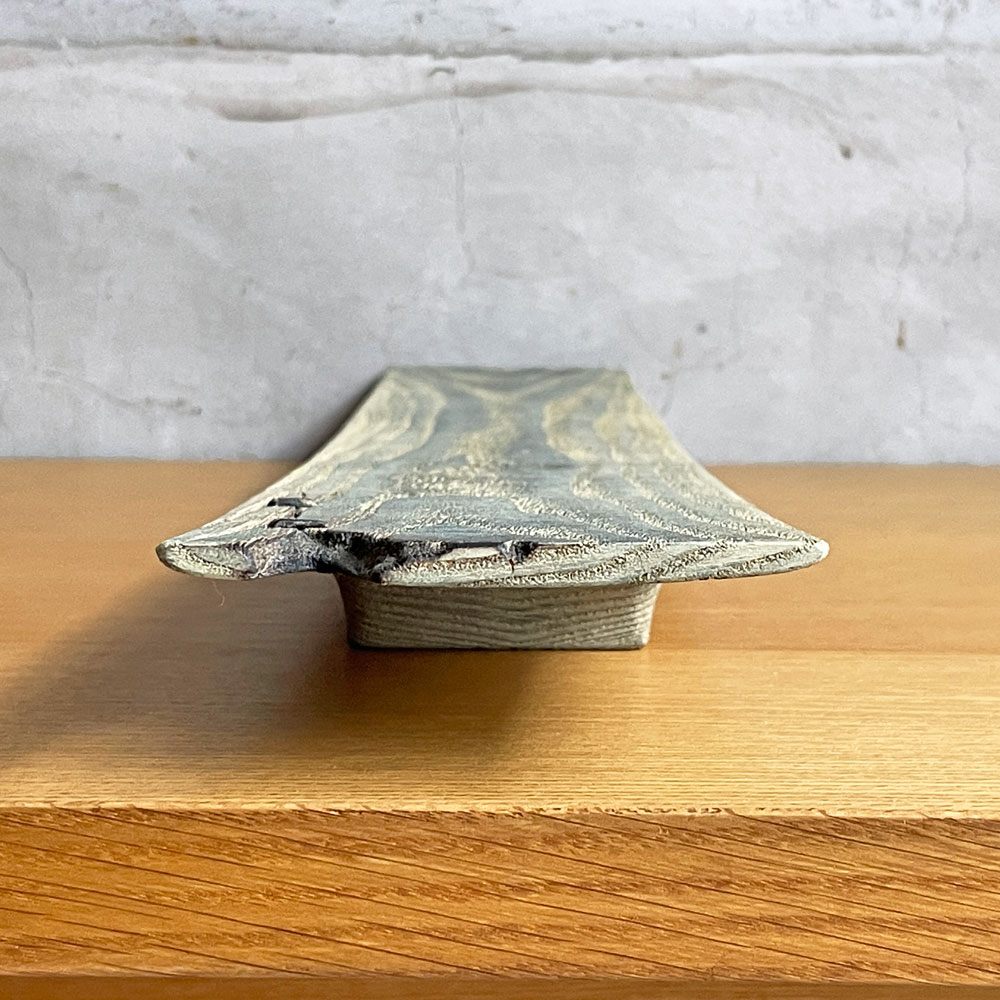 シモオデザイン Shimoo Design 下尾和彦・さおり 浮様 KAZARIDAI 600 鼠 雨晴/AMAHARE取り扱い 水洗い対応 現代作家 ♪